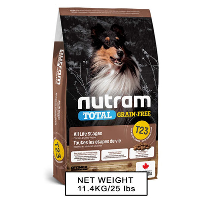 Nutram T-23 無薯無穀中型犬糧 (雞+火雞)