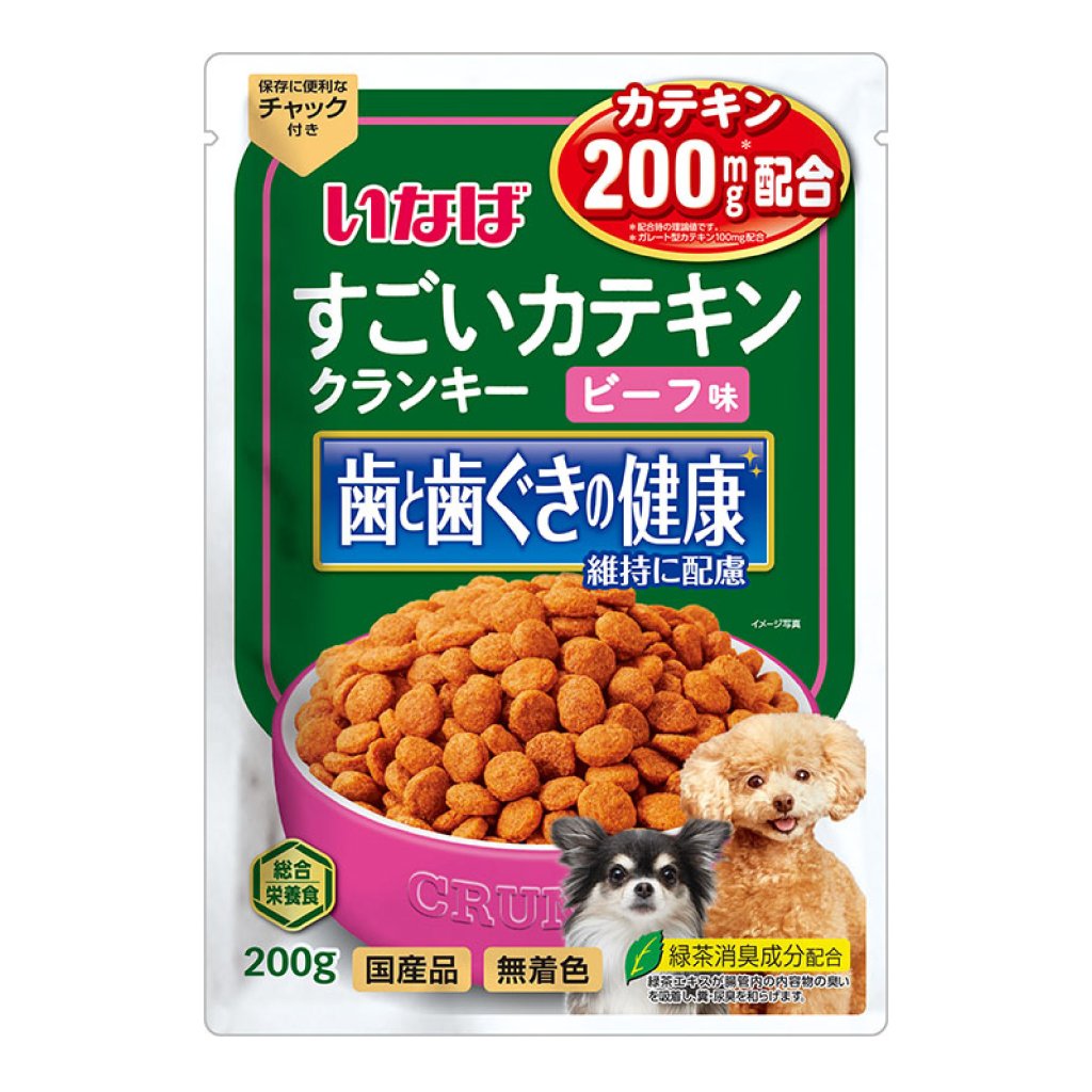 Inaba DD-102 [兒茶素健齒狗糧] 牛肉味 200g  DD-102 MorPetPet