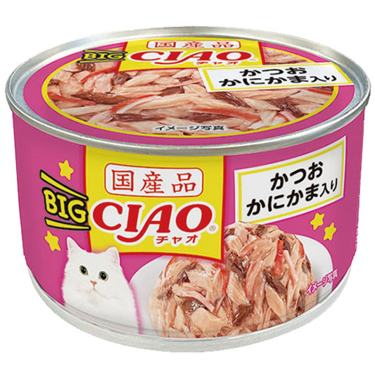 CIAO CC-55 (Big Ciao系列)-鰹魚 蟹柳棒160g  CC-55 MorPetPet