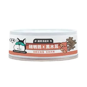 陪心寵糧 Nu4pet| 犬用SUPER小白主食罐 - 雞鵪鶉X黑木耳80g｜MorPetPet